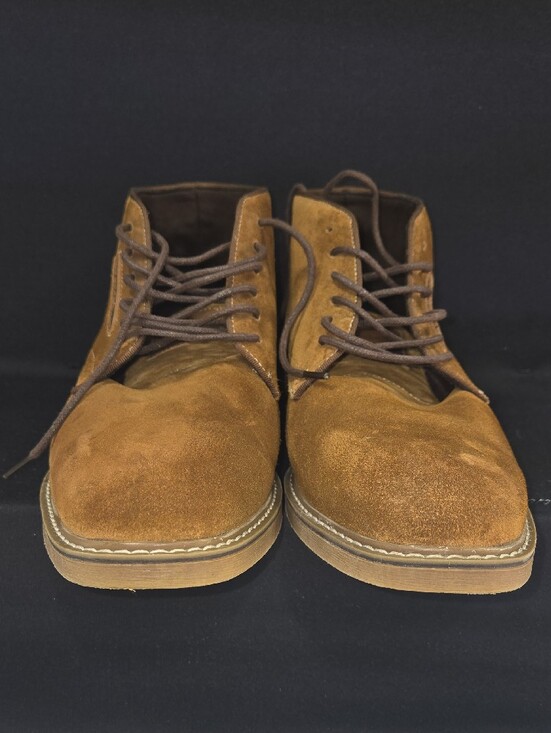 Arkbird Men\'s Brown Suede Chukka Boots - Comfort Lace-Up